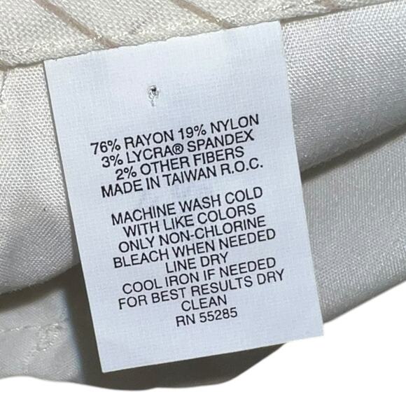 Express White Straight Leg Pants - Picture 6 of 13